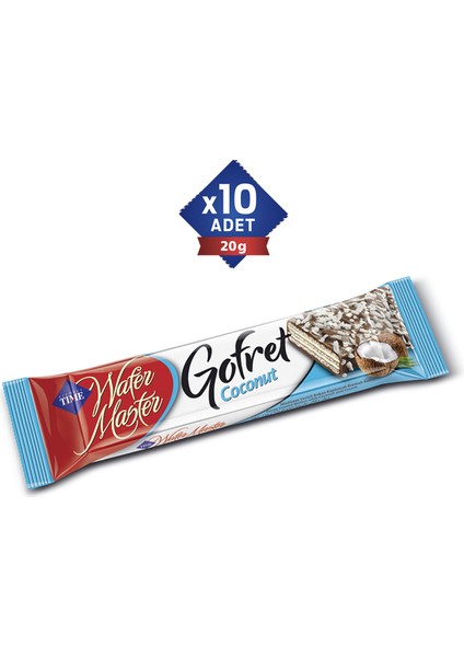 Wafer Master Hindistan Cevizli Kaplama Gofret 20 gr x 24 Adet