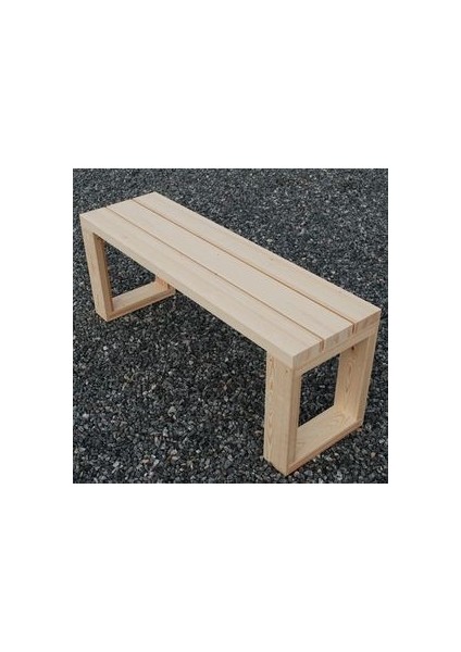 Masif Ahşap Bank Bench Natürel Çam