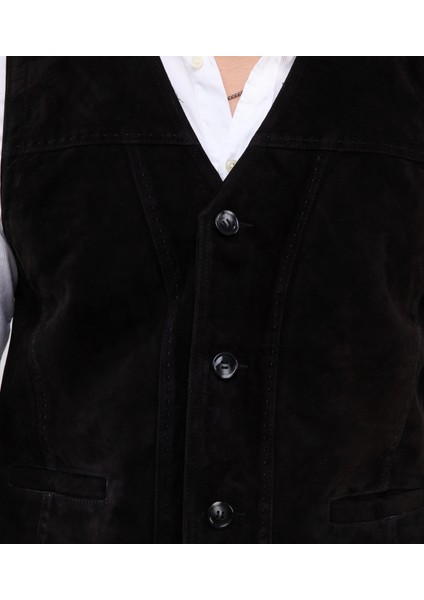 Erkek Hakiki Deri Süet Yelek indirimleri