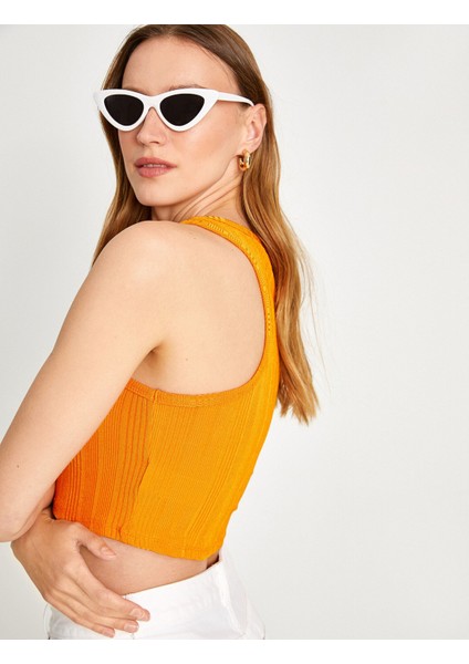 Koton Crop Atlet Halter Yaka