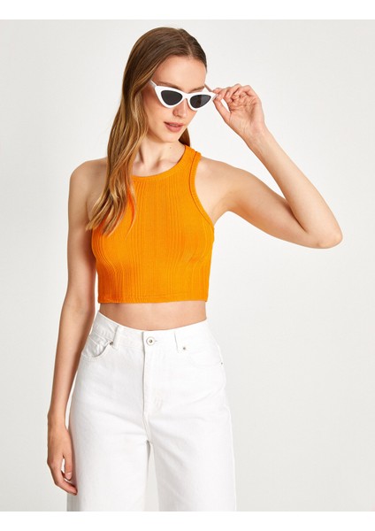 Koton Crop Atlet Halter Yaka
