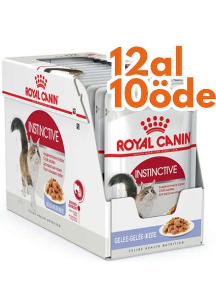 Pouch Jelly Instinctive Yaş Kedi Maması 85 gr - Box - 12 Al 10 Öde