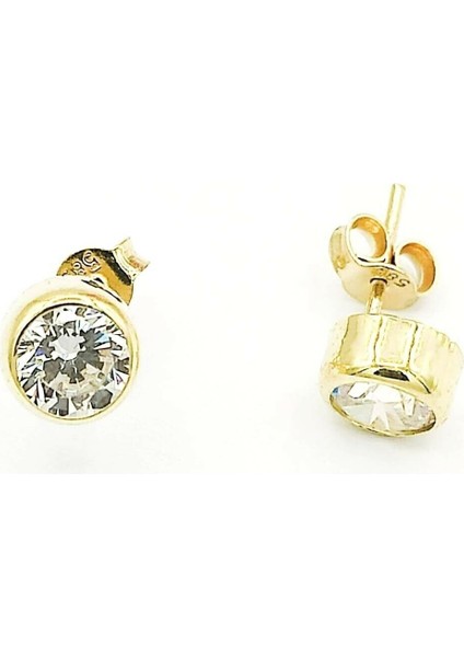 Altın Tektaş Küpe