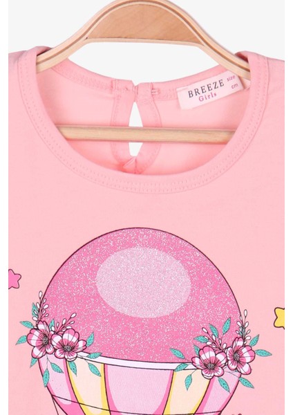 Breeze Kız Bebek Kapri Taytlı Takım Balon Baskılı 18 Ay Somon modelleri