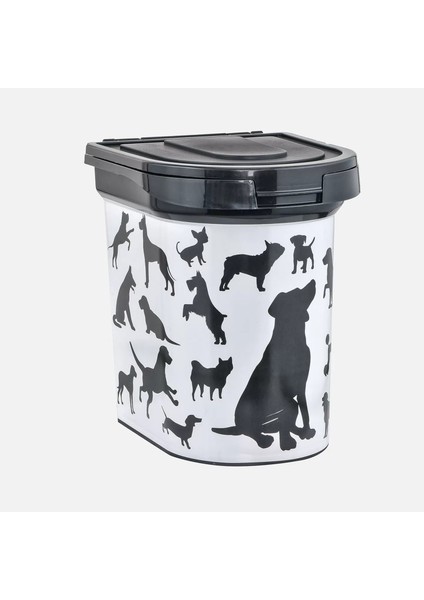 Kedi Köpek Mama Saklama Kabı Siyah