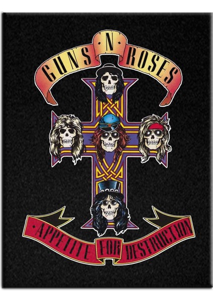 Guns N Roses Appetite For Destruction Albüm Arma Sırt Peç Back Patch Yama