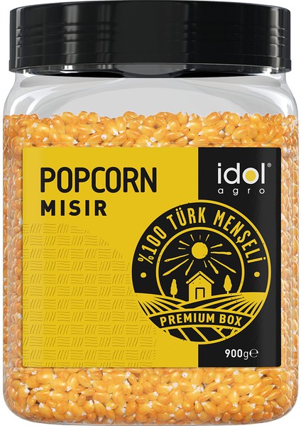 Idolagro Yerli Popcorn Patlayan Mısır Premium Pet 900 gr