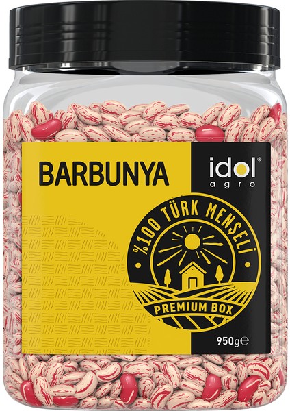 Idolagro Yerli Barbunya Fasulye Iri Tane Premium Pet 950 gr