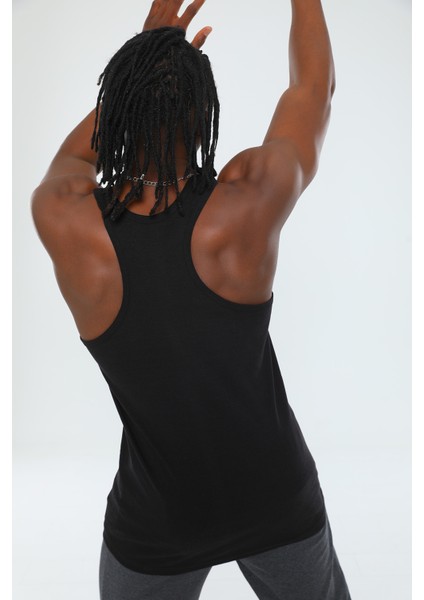 Siyah Seher Yıldızı Erkek Pamuklu Ribana Spor Atlet modelleri