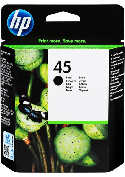 HP 45 Siyah (Black) Kartuş 51645AE