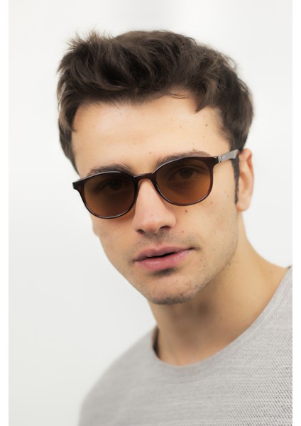 Kalf Kahve Unisex Kemik Güneş Gözlüğü