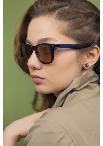 Bruna Lacivert Polarize Unisex Güneş Gözlüğü modelleri