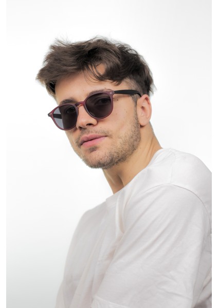 Philip Mat Bordo Polarize Unisex Güneş Gözlüğü