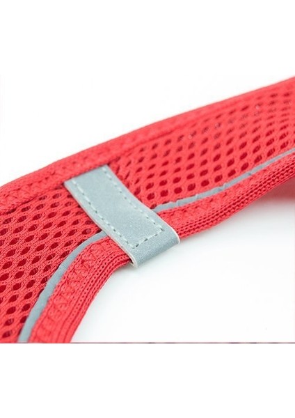 Cool Walk Air Mesh Kırmızı Köpek Göğüs Tasması Large
