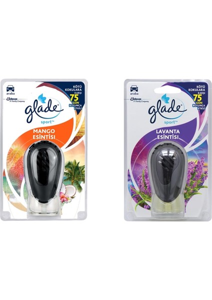 Glade Lavanta Mango Esintisi Oto Kokusu 7 ml (Asortili)