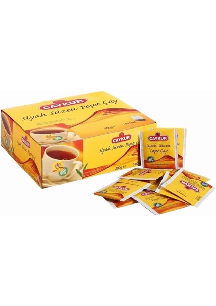 Bardak Siyah Süzen Poşet Çay 100’LÜ modelleri