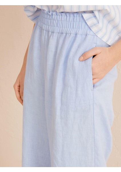 %100 Keten Rahat Kesim Keten Pantolon modelleri
