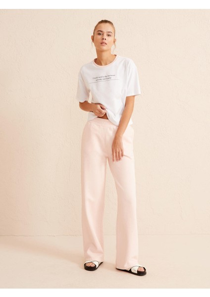 %100 Pamuk Oversize Sweat Pantolon
