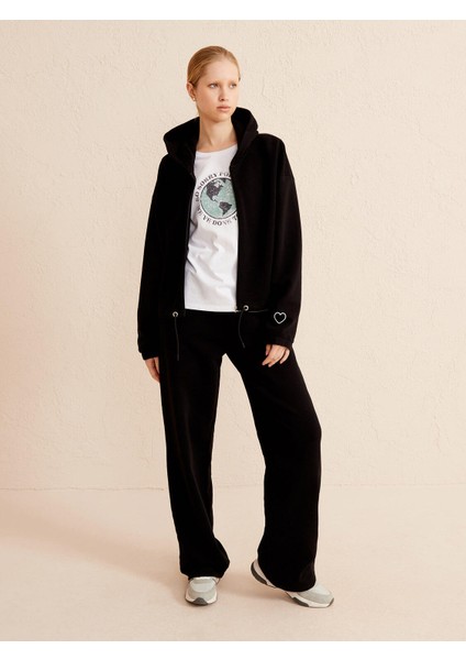 %100 Pamuk Kapüşonlu Oversize Sweatshirt