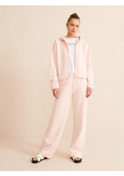 %100 Pamuk Kapüşonlu Oversize Sweatshirt