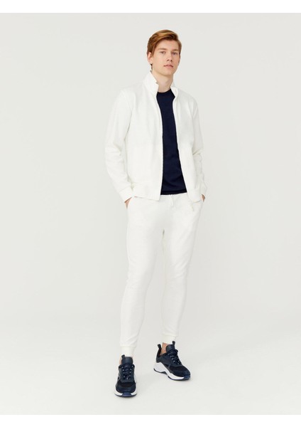 Pamuklu Slim Fit Dar Paça Basic Sweat Pantolon