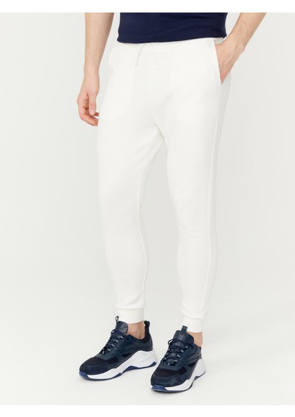 Pamuklu Slim Fit Dar Paça Basic Sweat Pantolon
