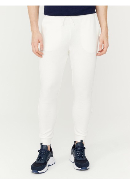 Pamuklu Slim Fit Dar Paça Basic Sweat Pantolon