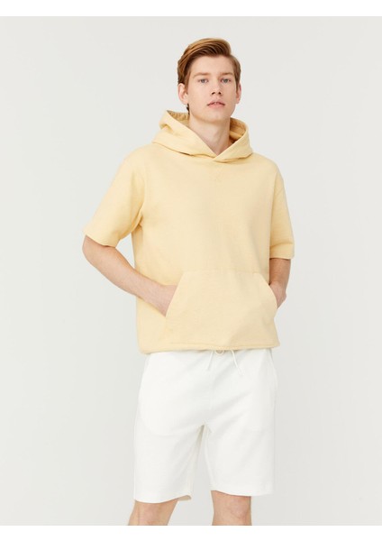 Pamuklu Regular Fit Basic Sweat Şort