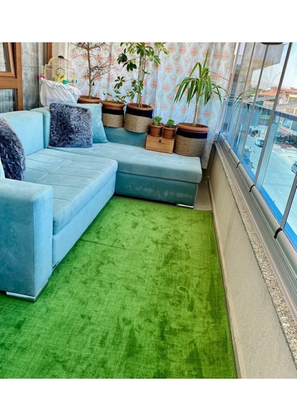 Balkon Için Jel Taban Çim Görünümlü Kaymaz Halı fiyatları