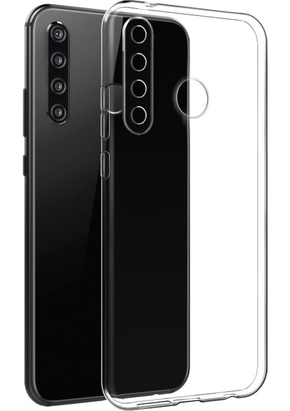 Oppo A31 Kılıf Fitcase Toz Koruma Tıpalı Şeffaf Arka Kapak