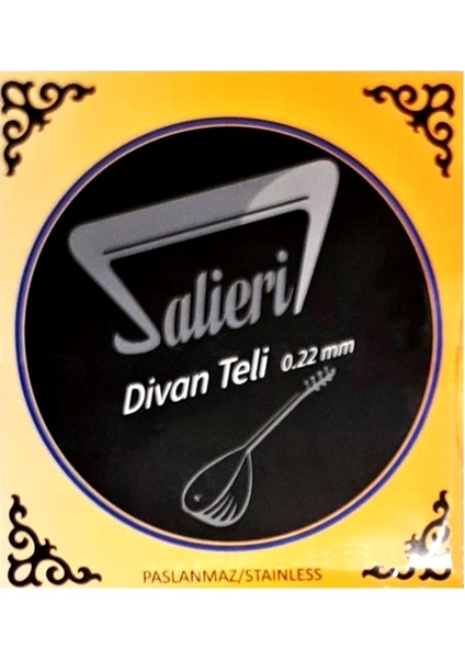 0.22 mm Divan Saz Teli Bam Bamlı 022 Set