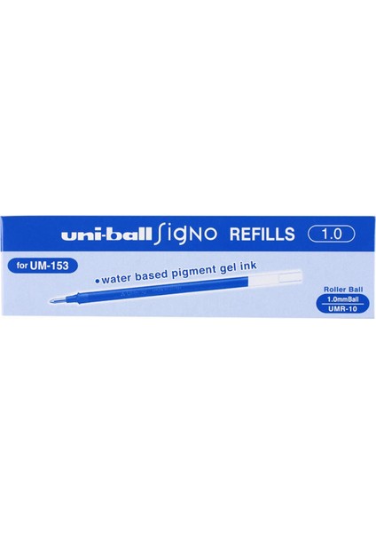 Uni-Ball Signo Umr-10 (UM-153) Imza Kalemi Yedeği 1 mm Mavi 12’li Paket
