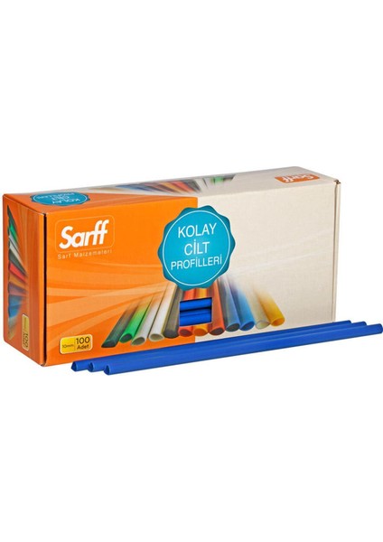 Sarff Oval Sırtlık 10 mm Mavi 100'LÜ Kutu