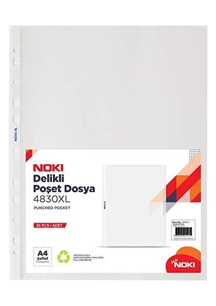 Noki 4830XL Poşet Dosya 100/PK
