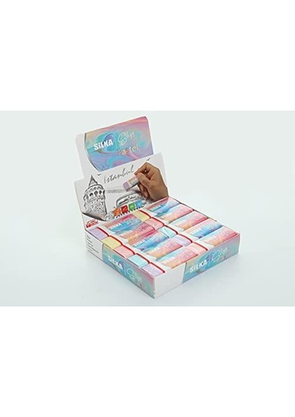 Silka Pastel Silgi, Büyük Boy, 20'li Paket, Art 4