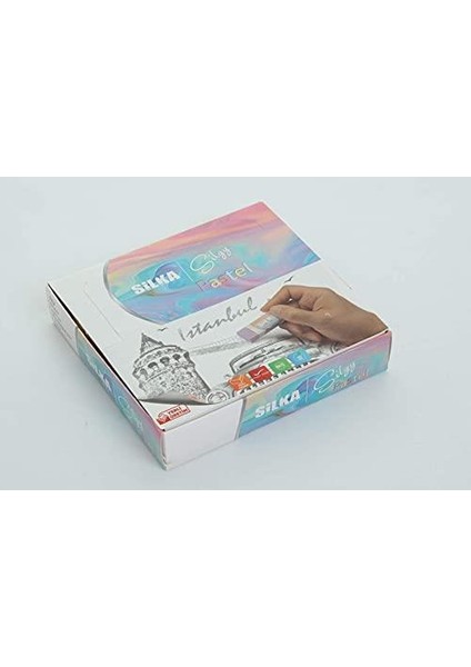 Silka Pastel Silgi, Büyük Boy, 20'li Paket, Art 4 modelleri