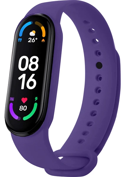 Xiaomi Mi Band 5 ve Mi Band 6 Uyumlu Yüksek Kalite Silikon Kordon