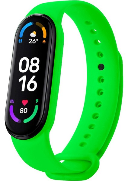 Xiaomi Mi Band 5 ve Mi Band 6 Uyumlu Yüksek Kalite Silikon Kordon