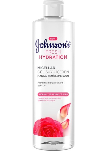 Johnson's Gül Suyu Özlü Micellar Makyaj Temizleme Suyu 400 ml