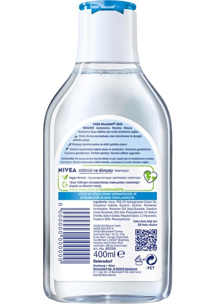 Micellar Makyaj Temizleme Suyu Normal Ciltler 400 ml