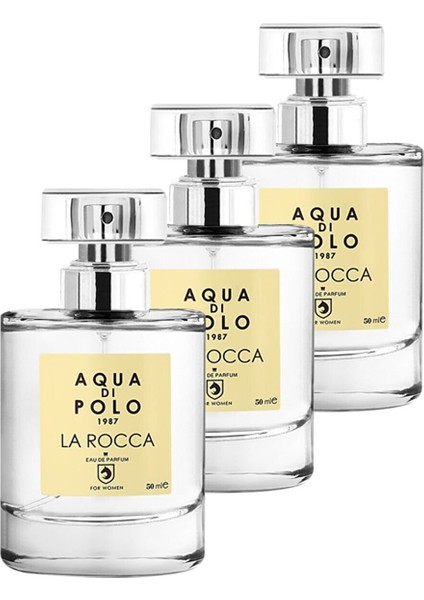 Aqua Di Polo 1987 STCC000201 La Rocca Edp 50 ml x 3 Set Kadın Parfüm