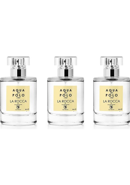 Aqua Di Polo 1987 STCC000201 La Rocca Edp 50 ml x 3 Set Kadın Parfüm