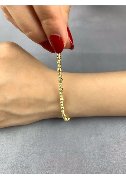 Dorika Toplu Altın Kaplama Gümüş Kadın Bileklik modelleri