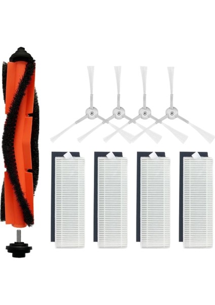 Xiaomi Essential Mjstg1 Uyumlu Yedek Mopsuz Fırça Hepa Filtre Mop Seti-9 Parça