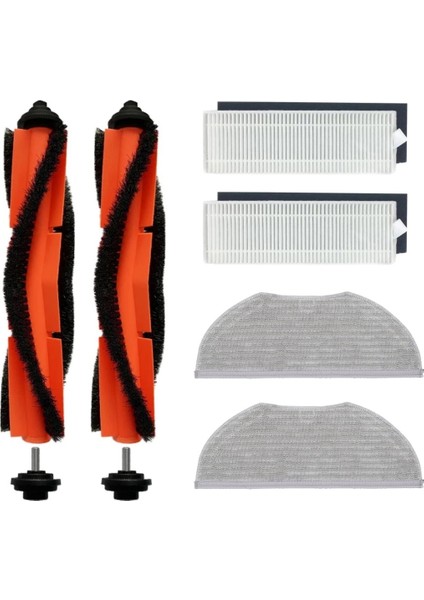Xiaomi Essential Mjstg1 Uyumlu Yedek Fırça Hepa Filtre Mop Seti-6 Parça