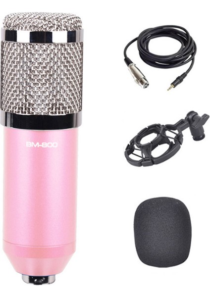 BM800 Condenser Stüdyo Profesyonel Kayıt ve Yayın Mikrofonu Studio