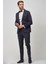 ALTINYILDIZ CLASSICS Erkek Lacivert-Siyah Slim Fit Desenli Smokin Damatlık 2