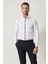 ALTINYILDIZ CLASSICS Erkek Beyaz-lacivert Damatlık Ata Yaka Tailored Slim Fit Dar Kesim Gömlek 1