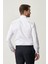 ALTINYILDIZ CLASSICS Erkek Beyaz-lacivert Damatlık Ata Yaka Tailored Slim Fit Dar Kesim Gömlek 3
