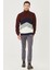 Erkek Antrasit Slim Fit Dar Kesim Pamuklu Esnek Chino Pantolon 2